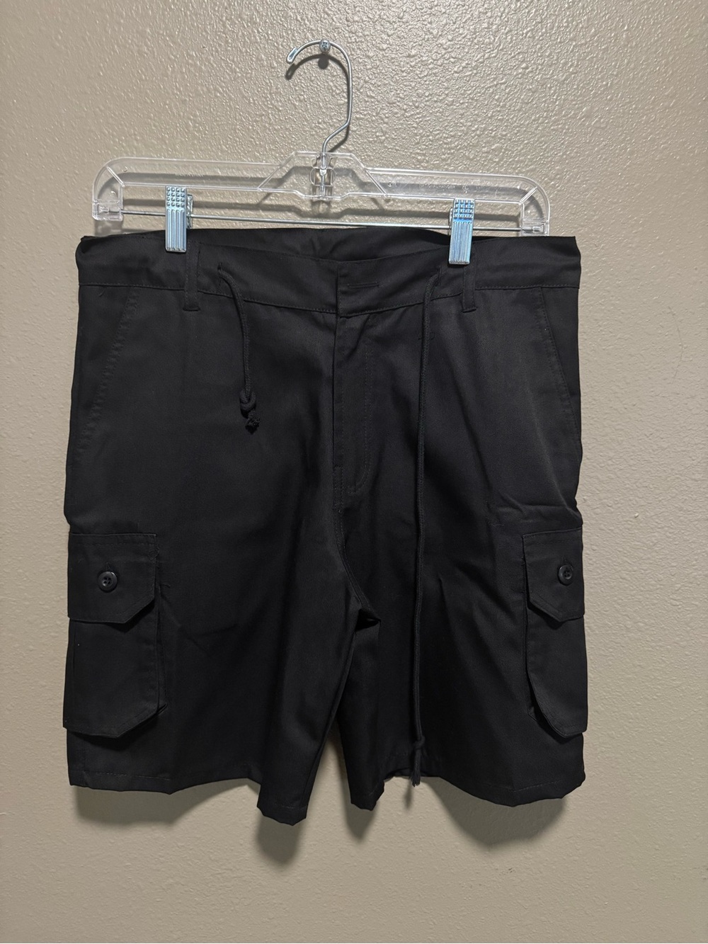 Men's Black Cargo Shorts - Classic Utility Style
